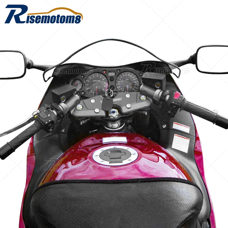 Elevador de manillar de aluminio 41 mm 12 mm retroceso para 99-07 Suzuki Hayabusa GSX1300R Foto 2 de 4