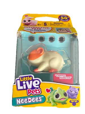 Little Live Pets NeeDees Single Pack Interactive Pet Chippee Hamster Sealed Box