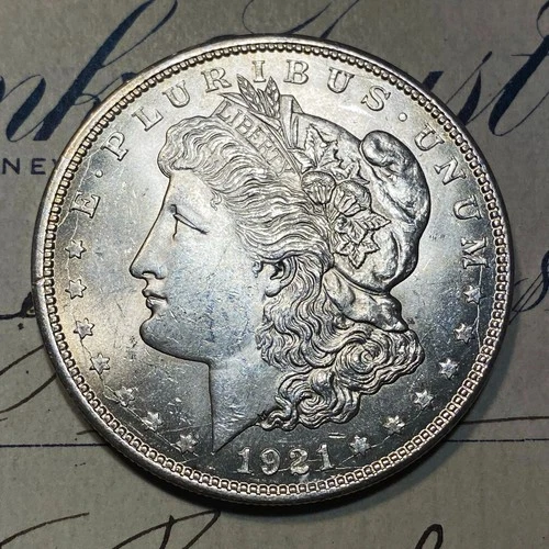 ✯1921 D Uncirculated Morgan Silver Dollar 1x Choice/Gem BU From OBW Roll Estate✯