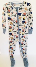 Little Sleepies Bamboo Baby Zippy Pajamas Construction Size 2T