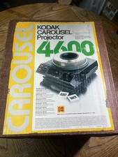Kodak Carousel 4600 Slide Projector w/ Tray Manual Tested Works Remote