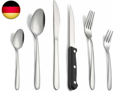 Besteck, Pleafind 72 teilig Besteck Set für 12 Personen, Besteckset aus 