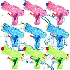 Water Guns for Kids, 9 Pack Small Squirt Water Guns Plastic Blasters for Swim...