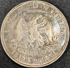 1878 Trade Dollar SILVER Opium smuggler stash compartment hinged photo toning VF