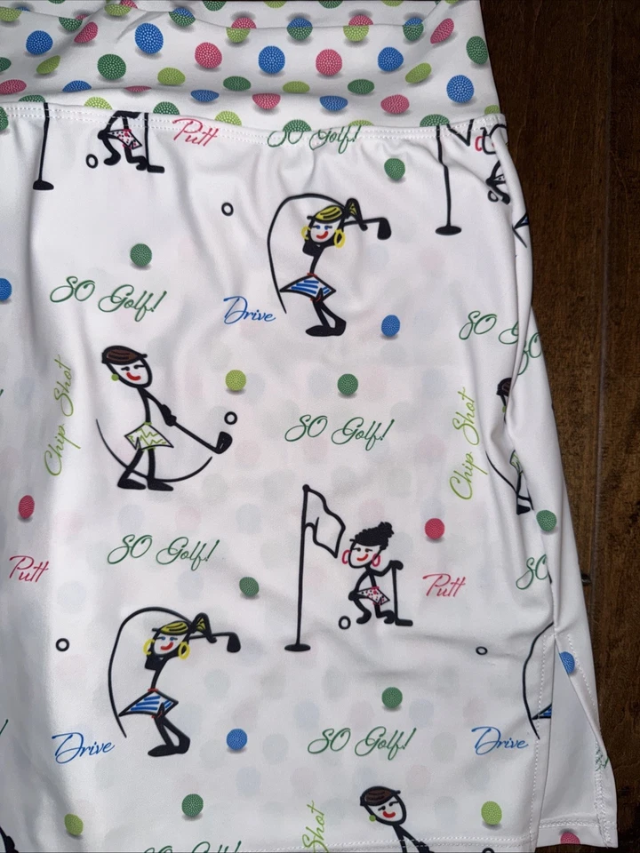NWOT Skort Obsession Sofy Golfs MultiColor Skort Women L - Image 2 of 4