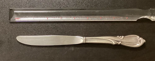 Place Knives 8 Total INTERNATIONAL SILVER RHAPSODY STERLING HANDLE 9 1/4"