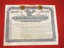The Merriewold Park Club of Sullivan County NY Stock 1895 Henry George Community