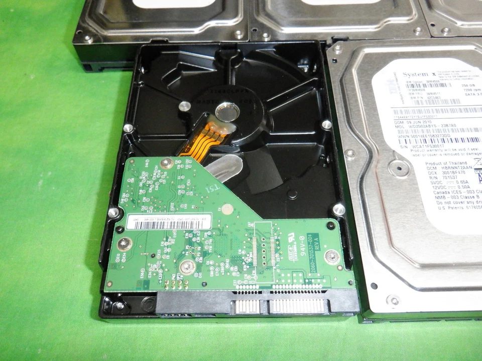 IBM 250GB HD SATA 7.2K 39M4508 39M4511 42C0463 WD2502ABYS-23B7A0      LOT OF 5 - Image 3 of 3