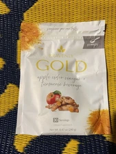 Bravenly Gold Apple Cider Vinegar + Tumeric Beverage 8.47 oz 30 Servings - NEW