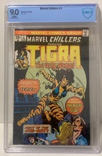Marvel Chillers #3 (1975)  Origin of Tigra CBCS 9.0