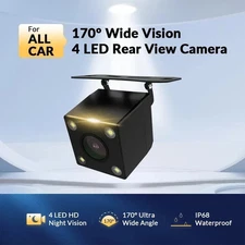 Car Rear View Backup Camera 170° CMOS Reverse HD Night Vision Waterproof Camera