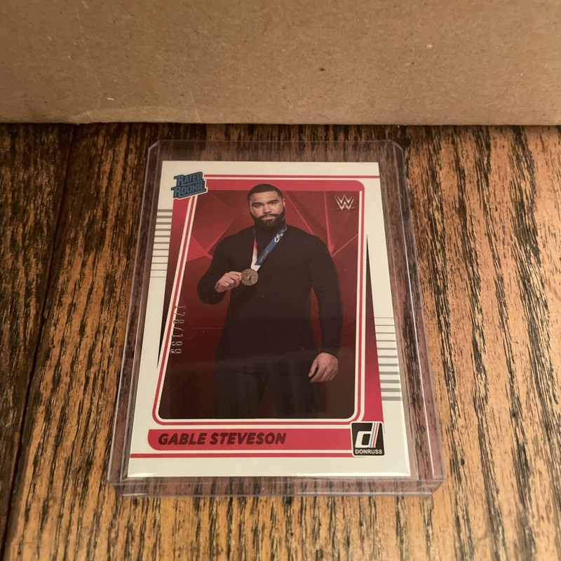 2022 Panini Chronicles WWE Donruss Rated Red /199 Gable Steveson Rookie RC 🔥 