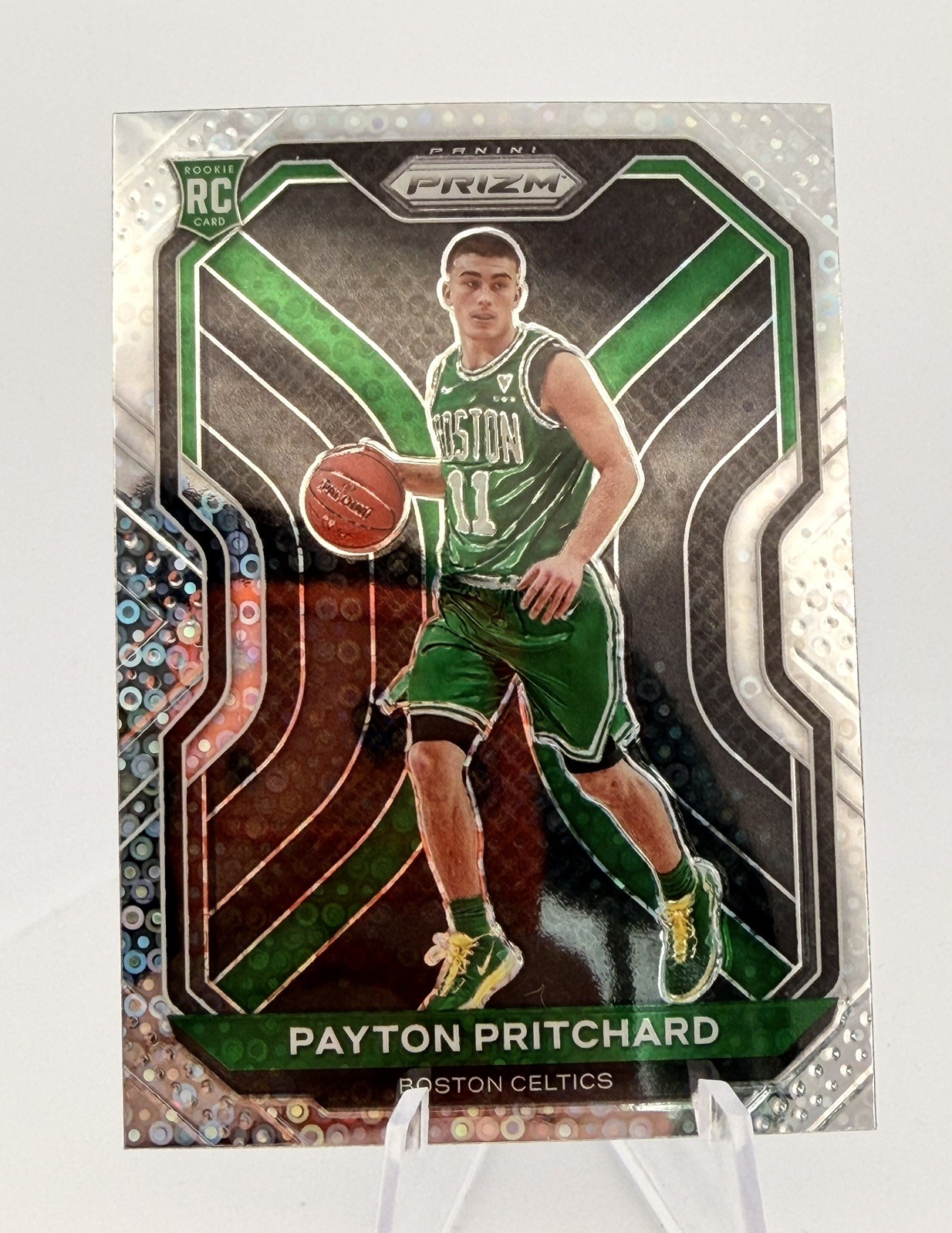 2020-21 Panini Prizm Payton Pritchard Silver Disco Prizm Rookie Card #257