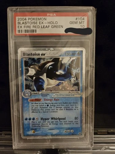 Pokemon Blastoise EX Holo 104/112 PSA 10 Ex Fire Red Leaf Green