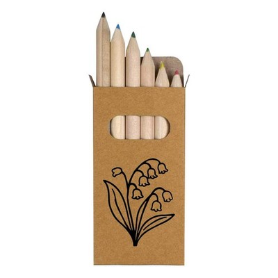 6 x 'Lily of the Valley Flower' Short Colour Pencils (PE00080974)
