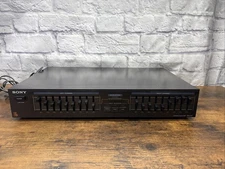 Vintage Sony SEQ-210 Graphic Equalizer Black Tested & Working 