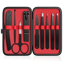 Yougai Tweezers Set,9 Pcs Professional Stainless Steel Tweezer Kit-Great Prec...