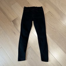 Mother The Looker In Not Guilty Denim Black Jeans USA Made Women’s 29x29
