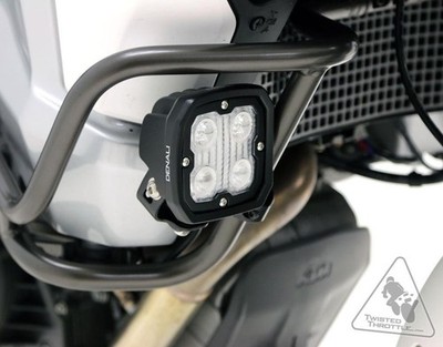 Denali Crashbar Light Mounts (Fits crashbars 22mm-28mm in diameter) Black