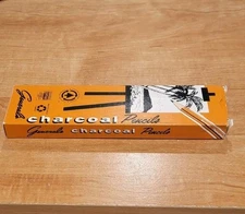 GENERALS  CHARCOAL PENCILS   One Dozen In Box  557-2B   Black Charcoal  PMA