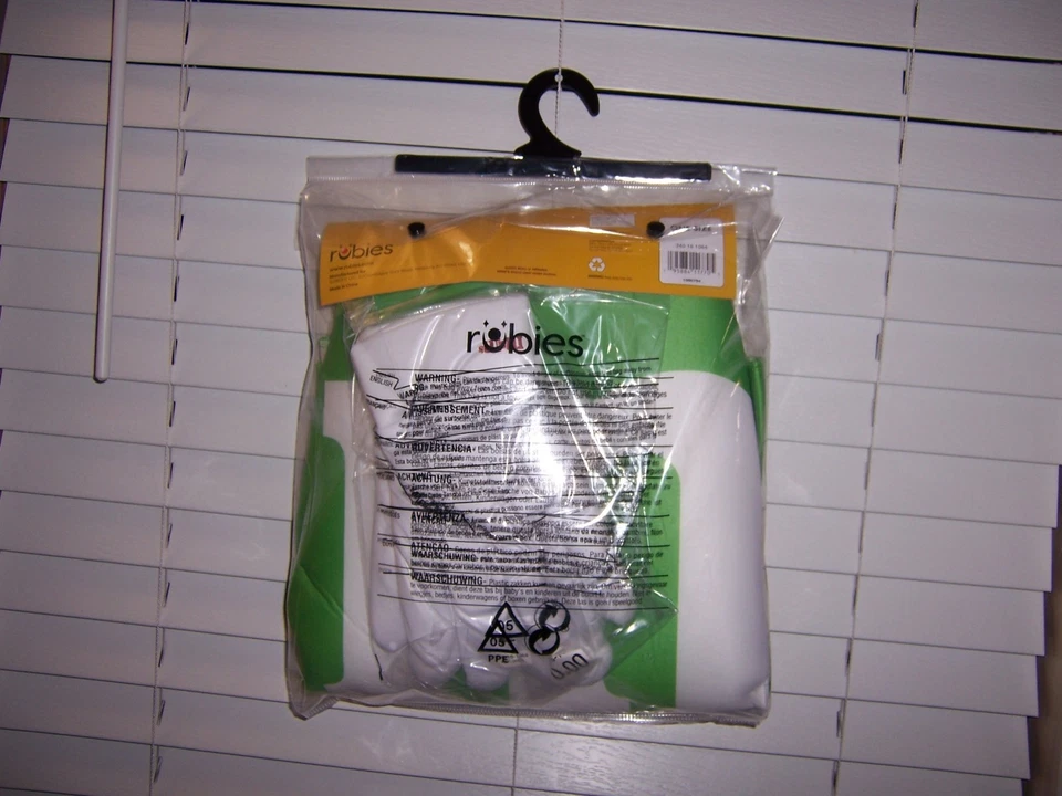 Rubies Green M&M's Character Adult Costume Tunic & Gloves 1000794 OSFM - Image 2 of 2