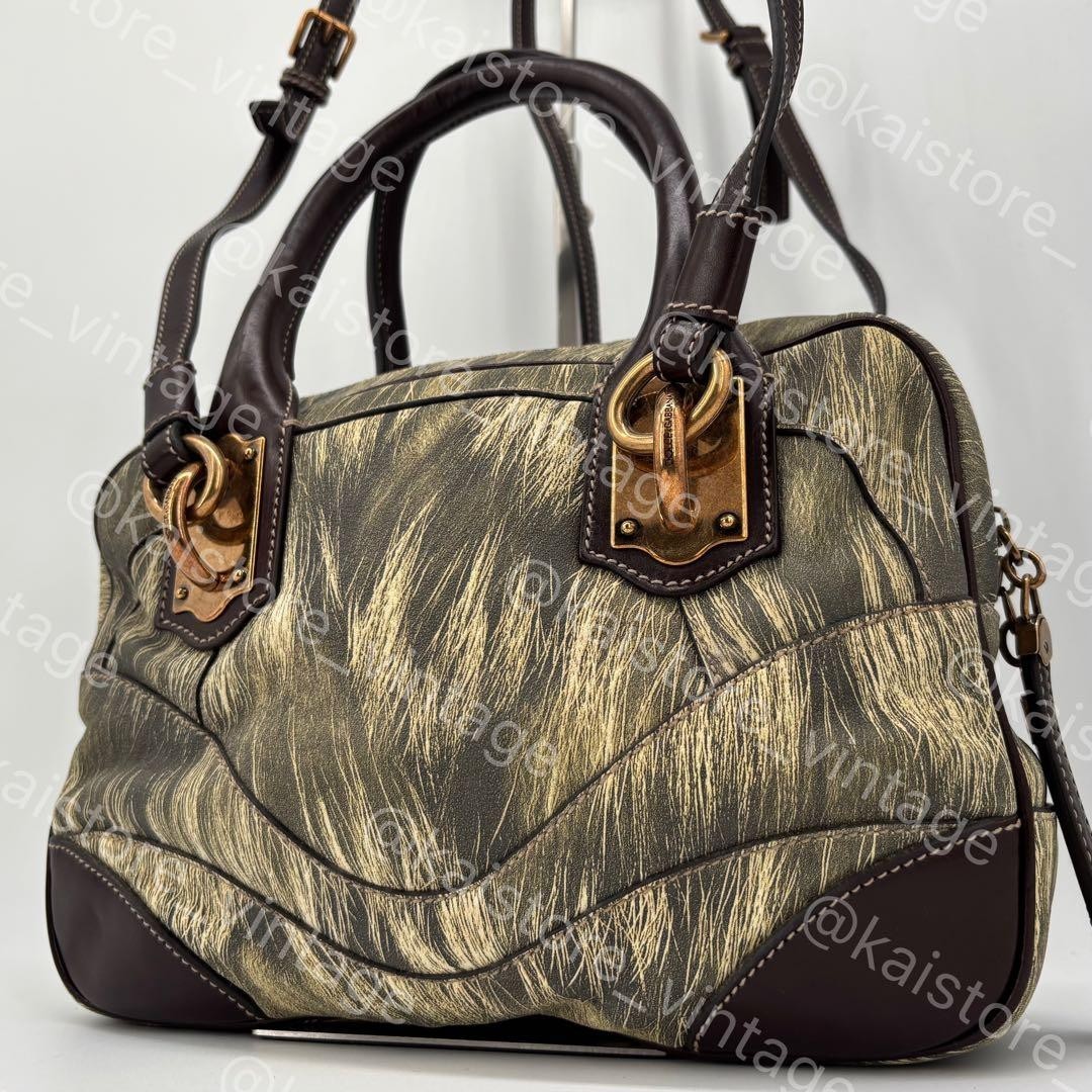 DOLCE & GABBANA Handbag Shoulder Bag MISS EDGE Vintage Authentic From Japan