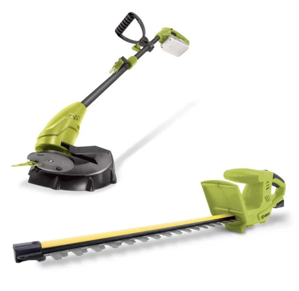 Sun Joe 24V-HT18-GT10-LTE 24V Hedge + Stringless Grass Trimmer (Refurbished)
