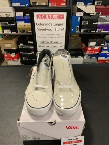 Taille 10,5 VANS Supreme x Sk8 Blanc
