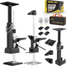 2 Pack Cabinet Jacks, 3Rd Hand Support System with 360 LBS Capacity, Adjustable