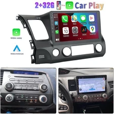 For Honda Civic 2006-2011 Apple CarPlay Android 15 Car Stereo Radio GPS WiFi RDS