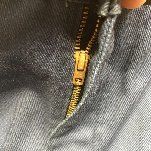 Pantalone Dickies uomo 36x31 blu navy da lavoro gamba svasata talon zip vintage anni 70 80 - Foto 4 di 9