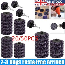 10/50XPoly Strip Disc Wheel 50mm Paint Rust Removal Clean Grinding Angle Grinder