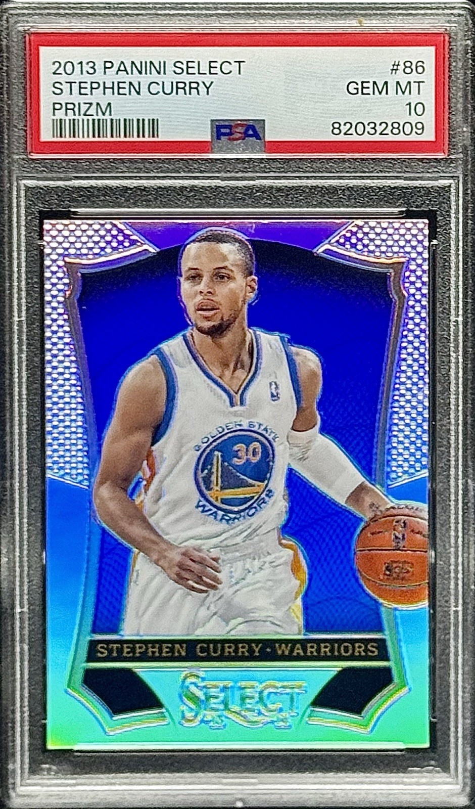 2013 Select #86 SILVER PRIZM Stephen Curry PSA 10 Gem Mint GSW Low Pop