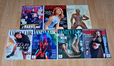 VANITY FAIR lot 2017 2019 2020 2022 Marvel*RuPaul*Grimes*Robbie*Dern*Wilde*Monae