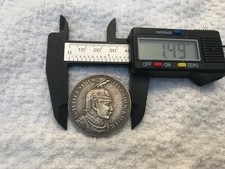 Kaiser Wilhelm Wwi German Imperial War Eagle 5 Rm Commemorative Coin