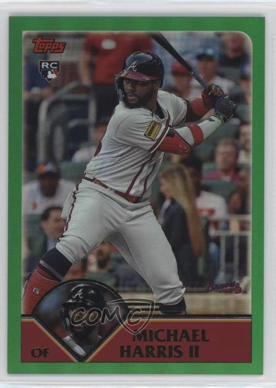 2023 Topps Archives 2003 Topps Green Foil /99 Michael Harris II #300 Rookie RC