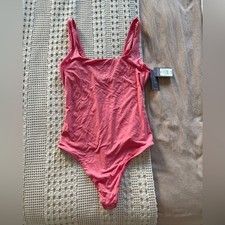 NEW Auden Pink Sleeveless Bodysuit Size M