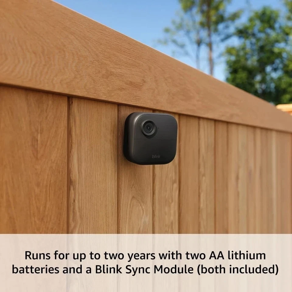 Blink Outdoor (4th Gen) Smart Security Camera Wire Free W/ Sync Module Core NEW - Image 4 of 4
