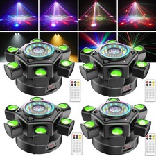 4X 150W 6 Arms Stage Light LED Moving Head Beam Light Laser DJ Disco Party Club