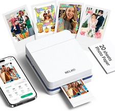 Photo Printer, PP01 Color Portable Mini Photo Printer, Instant Smartphone Inkjet