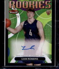 2023-24 Finest #/25 Liam Robbins Rookie Finest Autographs Black Refractors