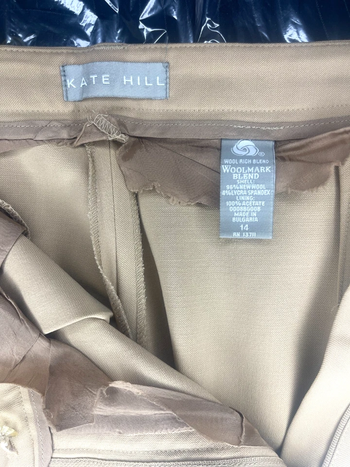 Kate Hill wool blend dress pants size 14. - Image 3 of 4