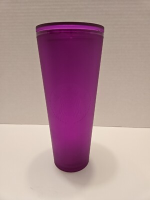 Starbucks Soft Touch Purple Tunbler Cup 24 Oz Venti NO STRAW