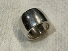 Vintage Signed Silpada 'Cigar Cuff' Sterling Silver 925 Minimalist Band Ring, 7