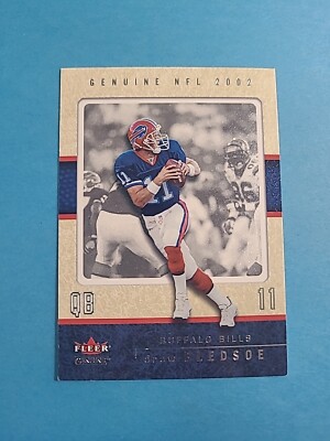 DREW BLEDSOE 2002 FLEER GENUINE FOOTBALL CARD # 88 I0270
