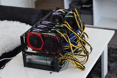 Mining Rig 200 MHs GPU GTX 1660 SUPER  & Radeon RX 580 (ETH & weitere Krypto )
