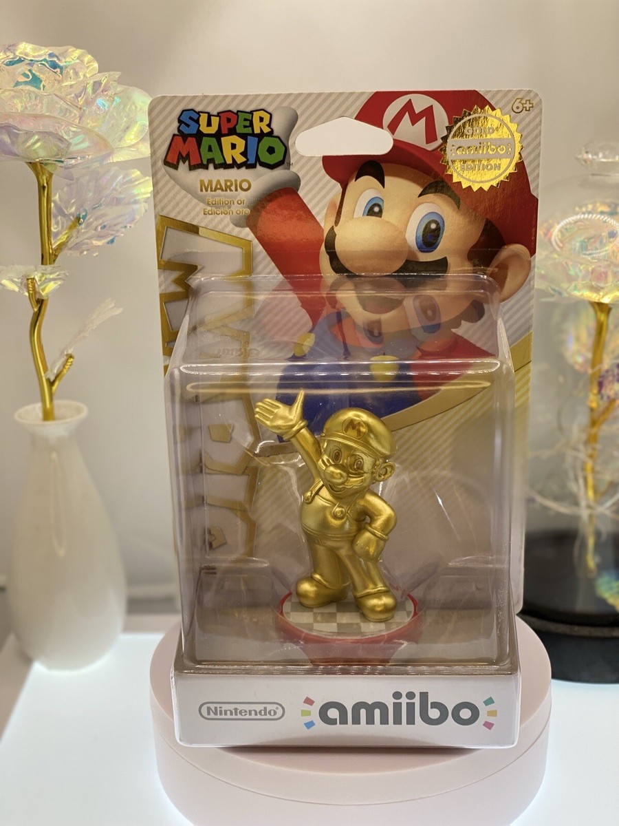 Gold Mario Amiibo - 1st Edition US Print - Nintendo
