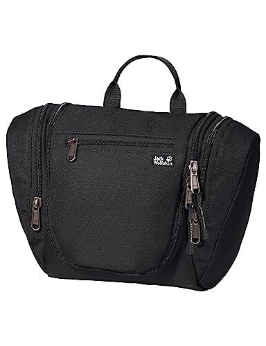 Jack Wolfskin Caddie, Capiente Beauty Case Donna, Nero, Taglia Unica