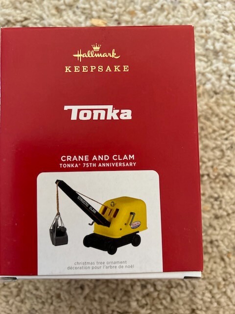 Hallmark Keepsake 2021 Tonka 75th Anniversary Crane and Clam Ornament