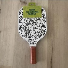 Sakar Floral 13 MM Pickleball Paddle - Black Floral/Polka Dots